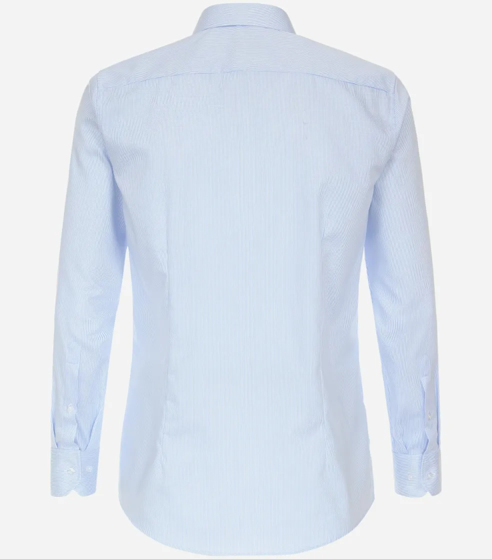 VENTI modern fit overhemd, twill, blauw gestreept