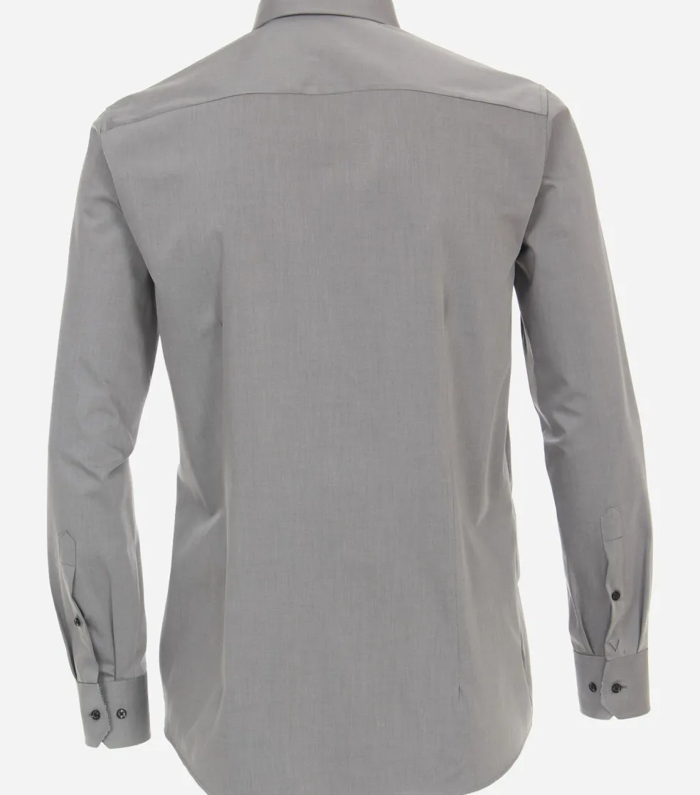 VENTI modern fit overhemd, twill, grijs