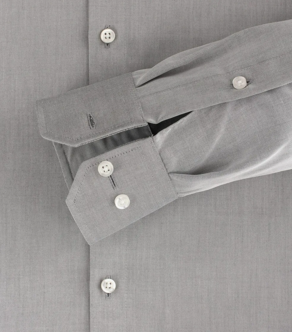 VENTI modern fit overhemd, twill, grijs