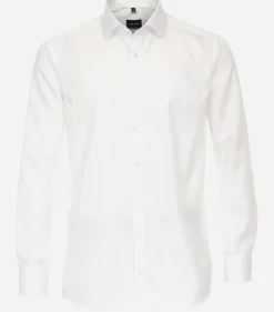 VENTI modern fit overhemd, twill, wit