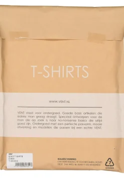 VENT strak model T-shirt O-hals (2-pack), wit