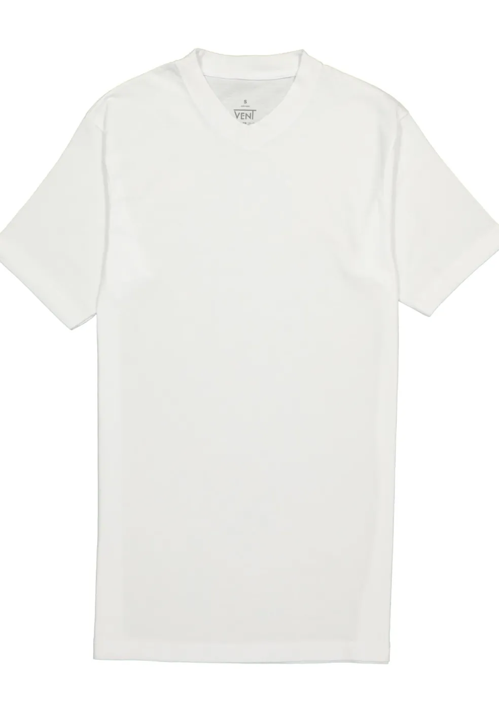 VENT wijd model T-shirt V-hals (2-pack), wit